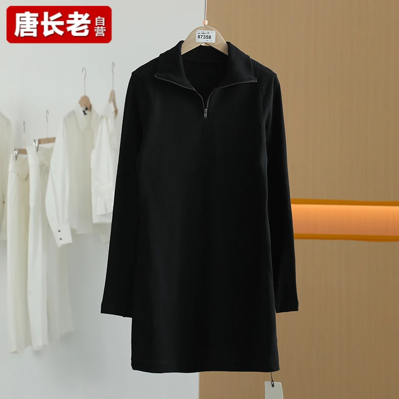 【唐长老自营】货号87358女装春秋新款休闲长袖连衣裙J