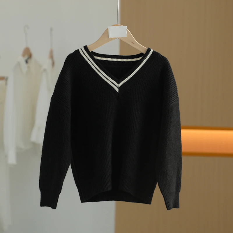 【唐长老自营】货号49005童装春秋款V领休闲针织衫YY-TZ