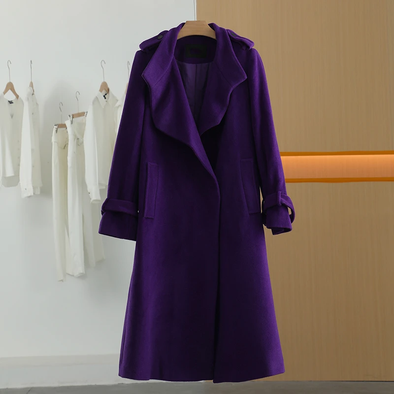 【唐长老自营】货号5526女装冬新款休闲毛呢外套M