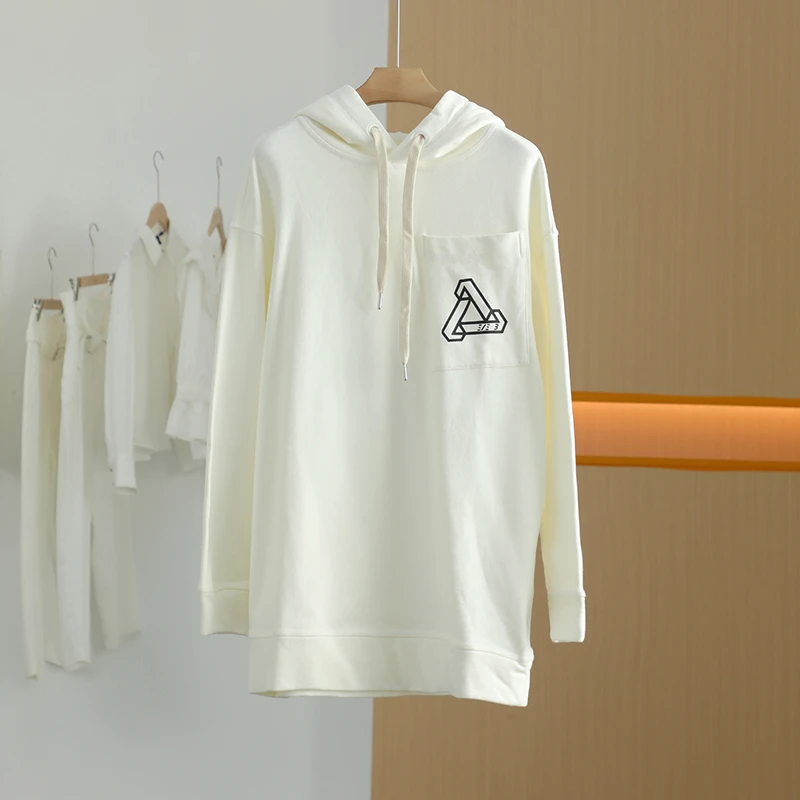 【唐长老自营】货号24506女装春秋连帽套头卫衣JTZ