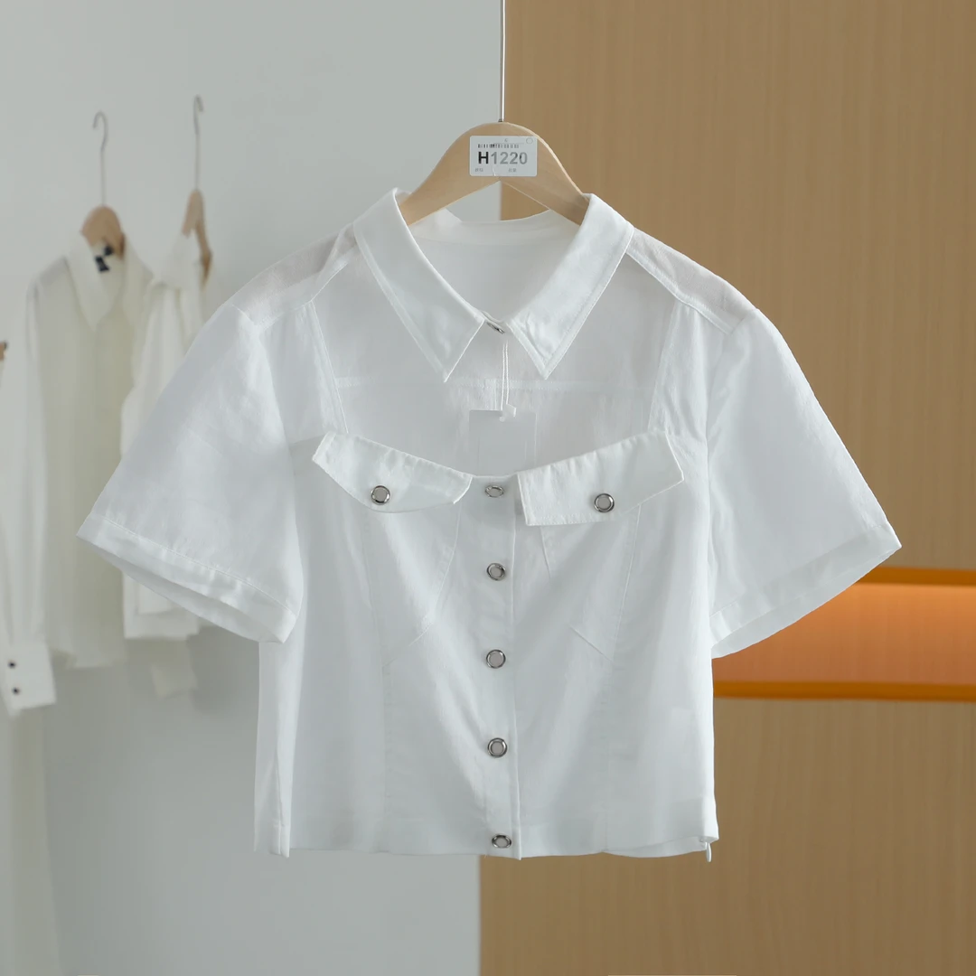 【唐长老自营】货号H1220女装新款短款百搭T恤HBL