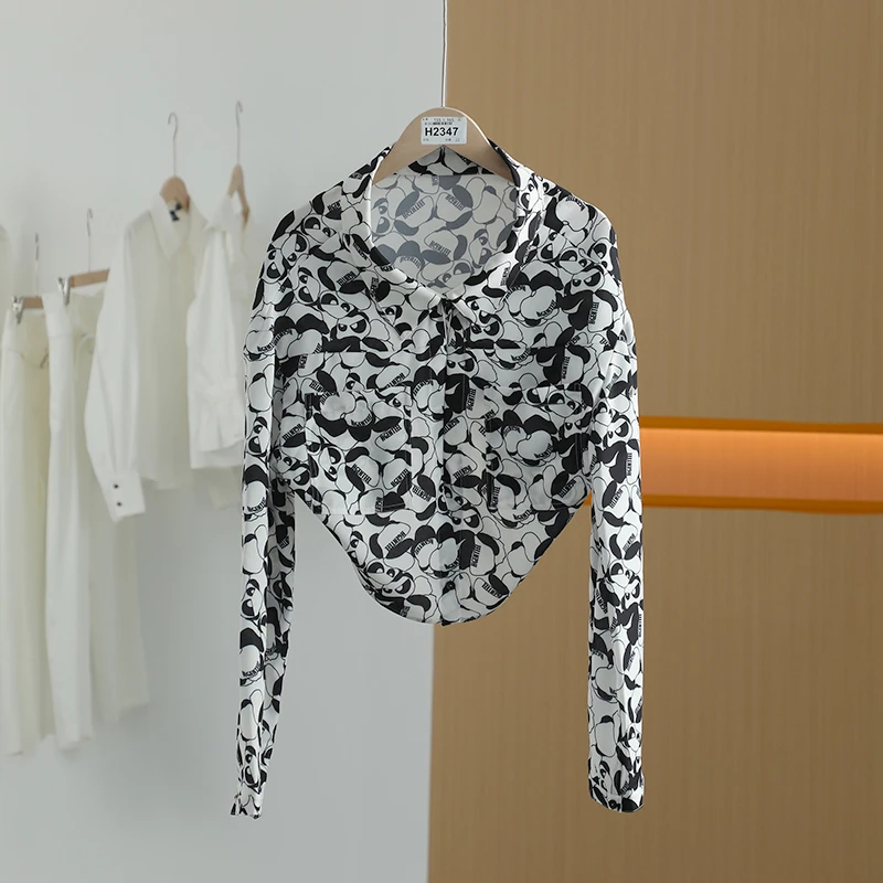 【唐长老自营】货号H2347新款印花休闲衬衫H