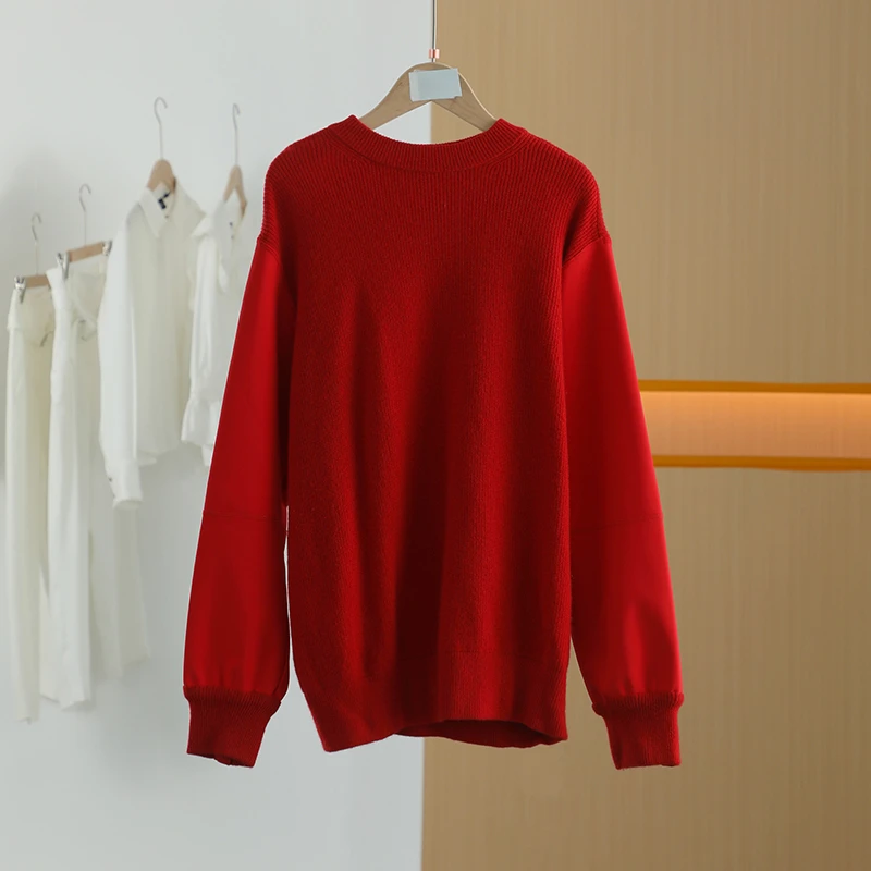 【唐长老自营】货号24817女装冬新款长袖套头毛衫J