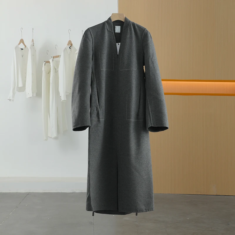 【唐长老自营】货号84471女装冬新款长款大衣J