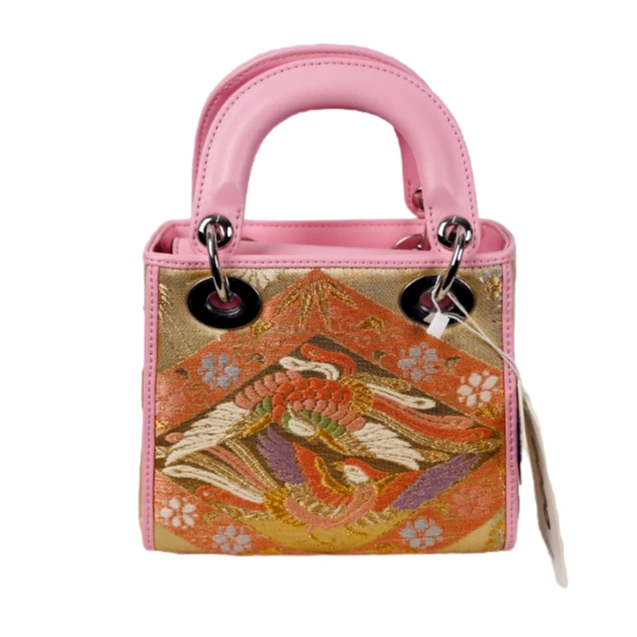 国风孤品粉色小号戴妃包女士高雅轻奢时尚