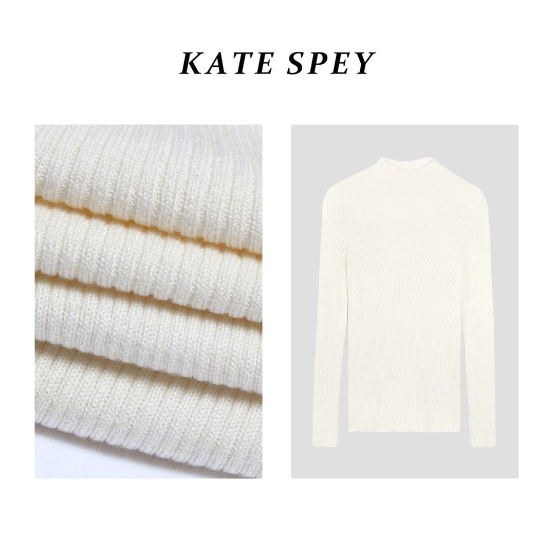 凯特丝蓓138#细支圆领针织百搭打底衫套头女1-021现