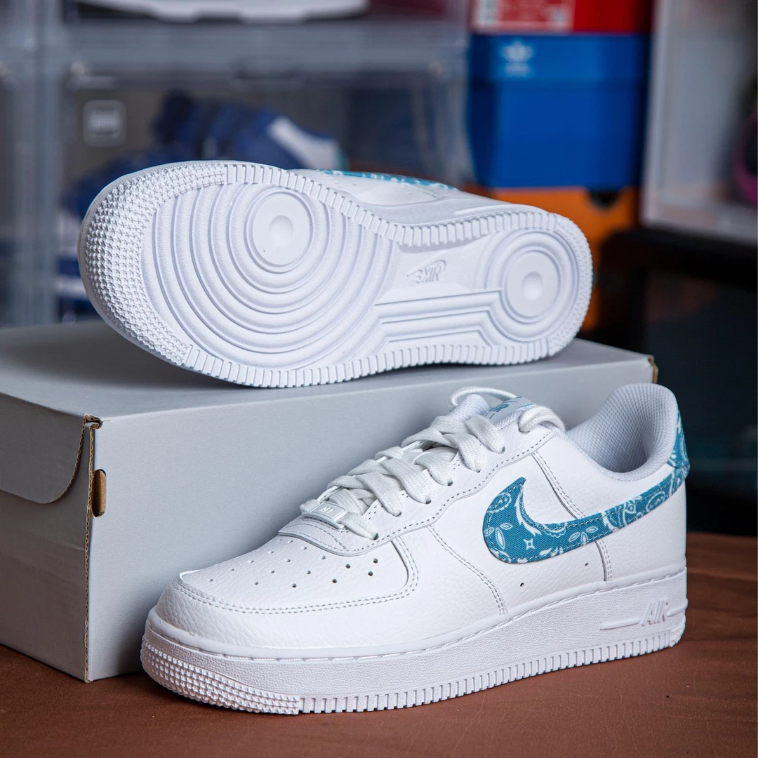 Nike Air Force 1 Low 腰果花白蓝防滑轻便低帮女板鞋 DH4406-100