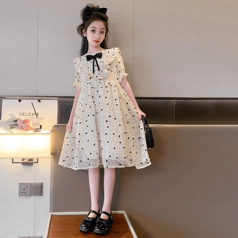 女童连衣裙夏季6-12岁15岁中大童女孩2024新款洋气甜美碎花公主裙