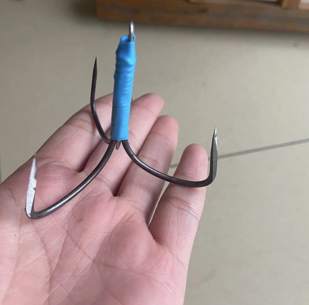高强度锚鱼钩三爪设计锋利钩尖垂钓必备