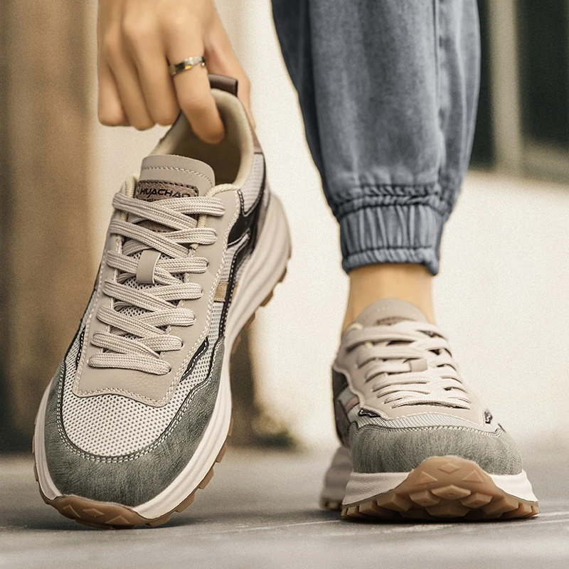 男鞋秋季2025年新款潮流百搭运动休闲老爹鞋子潮鞋男款阿甘小白鞋
