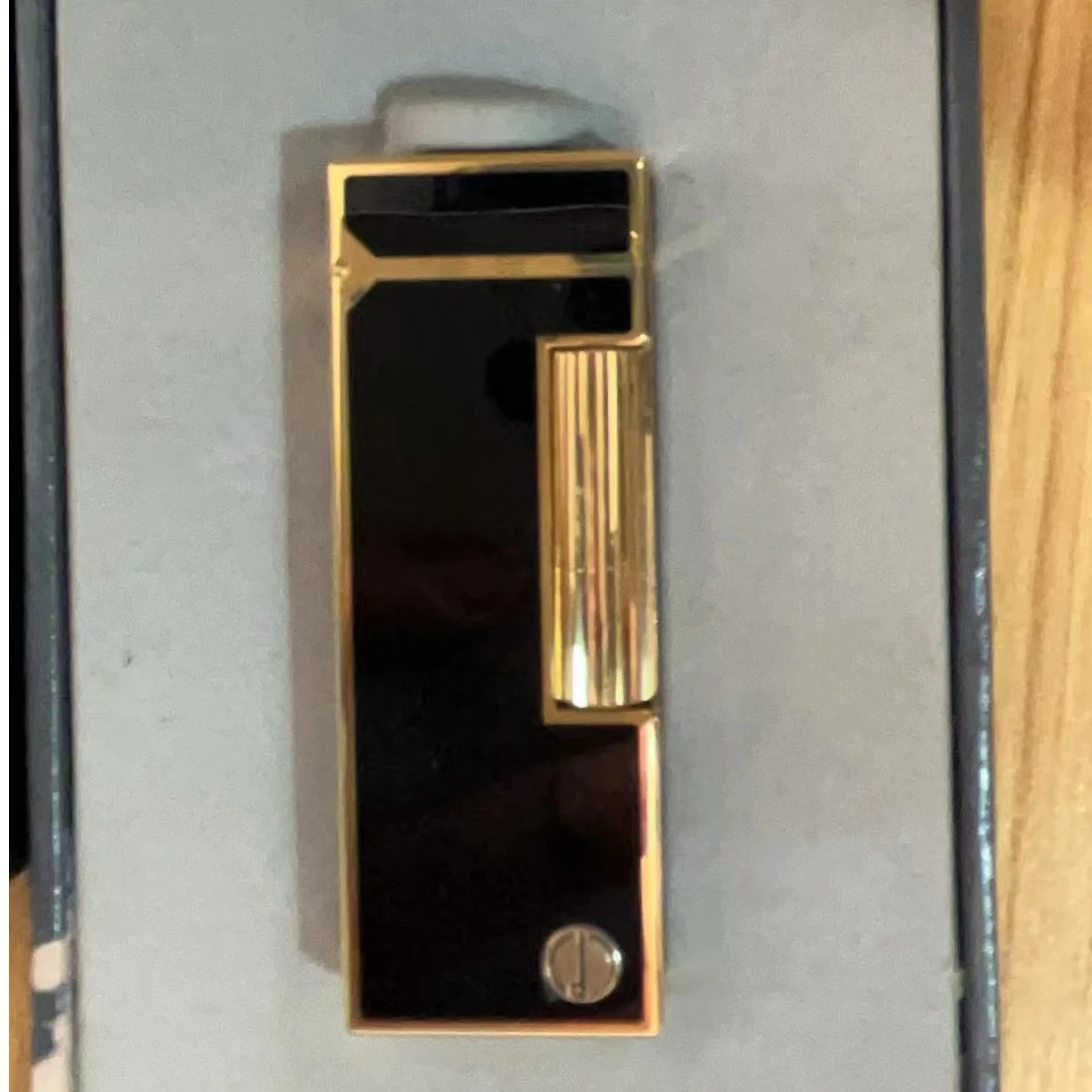 DXL5代金边黑漆充气打火机