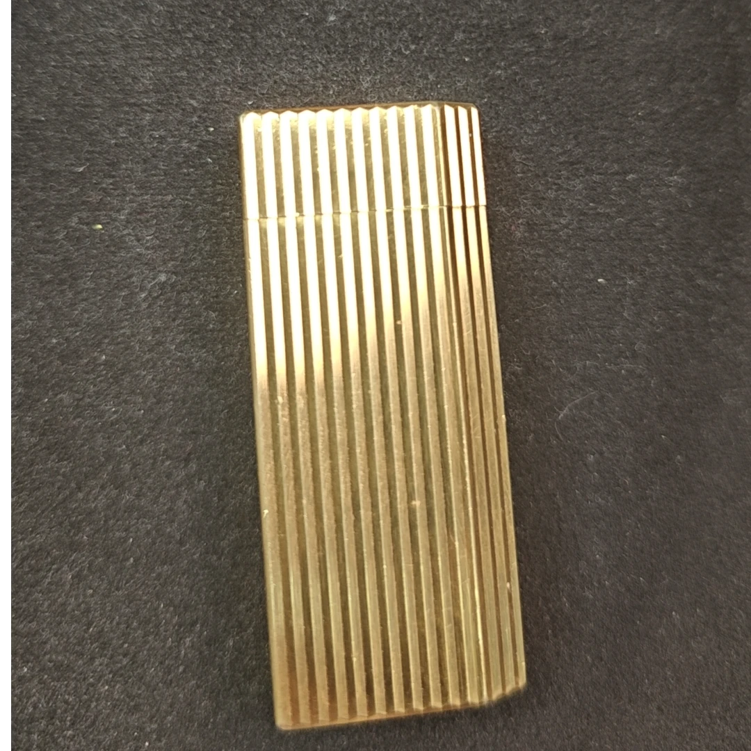 KDY短卡金色竖条纹气体打火机