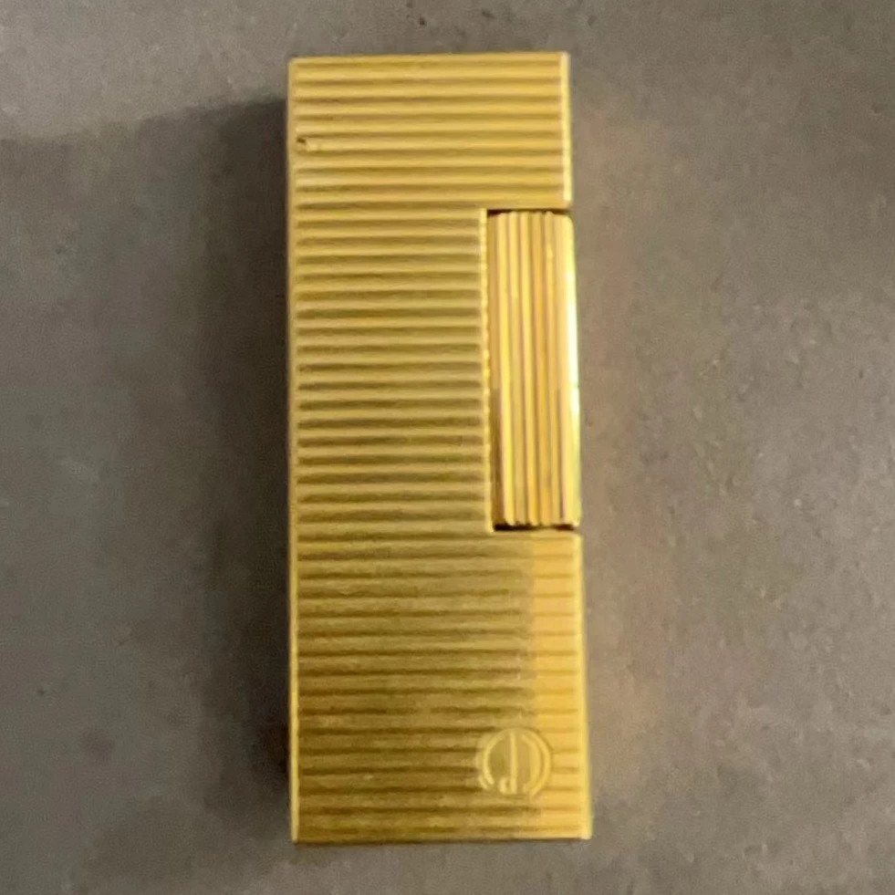 DXL金色横纹充气打火机