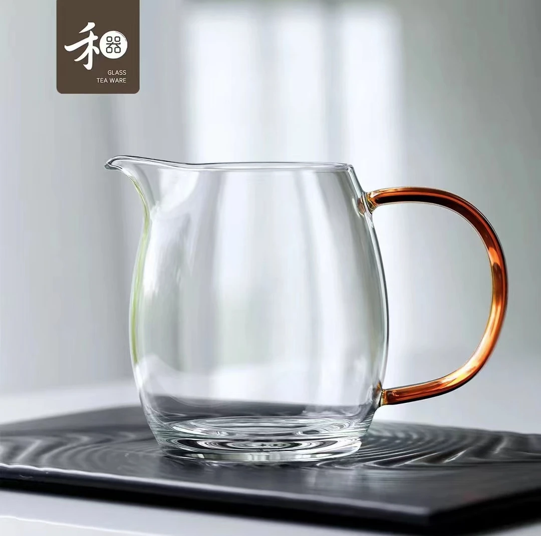 禾器公道杯玻璃高档大号加厚澄然高硼硅泡茶杯过滤分茶器琥珀色