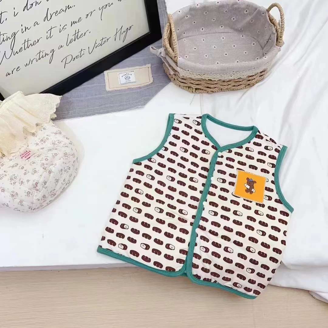 宝宝加棉薄棉小马甲