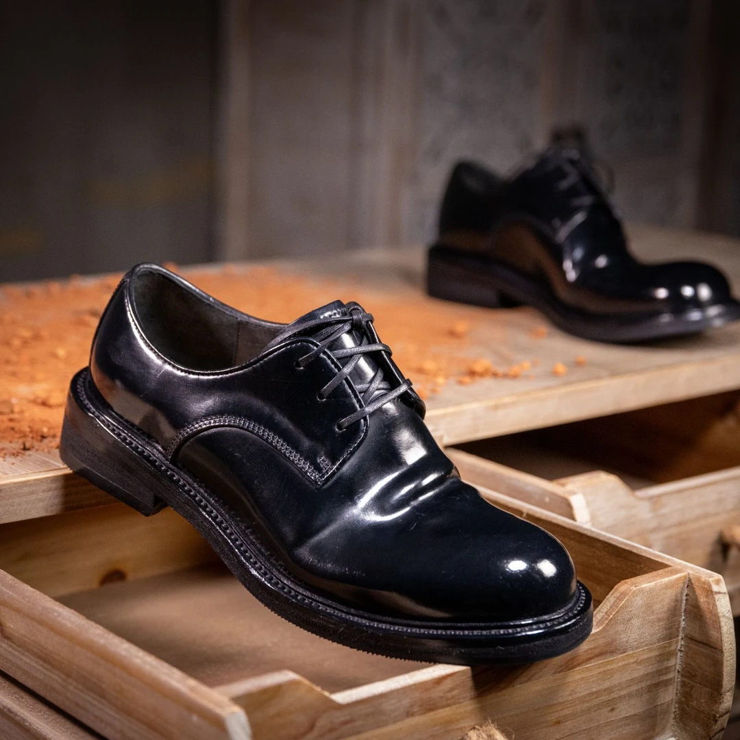 mantova马臀皮德比皮鞋米其林大底时尚商务水洗手工女鞋