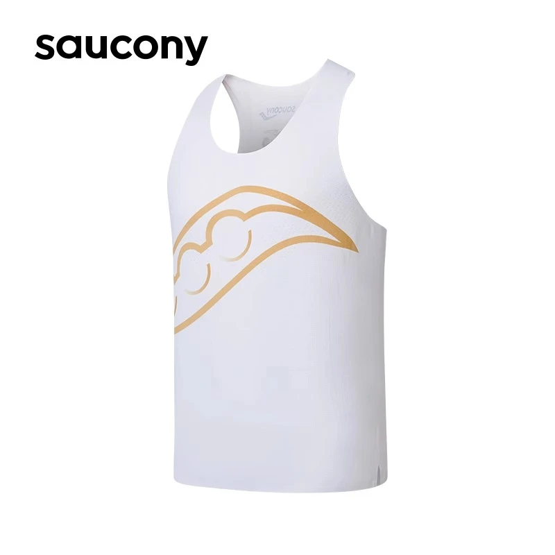 Saucony索康尼专业马拉松竞速跑步背心冲金时刻苏河半马同款男子