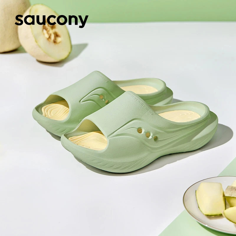 Saucony索康尼Cradle夏季拖鞋运动一脚蹬减震厚底休闲户外透气鞋