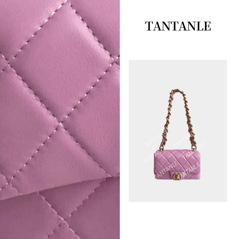 TanTanLe高定单肩腋下斜跨时尚简约轻奢潮流便携女包双圆环梅紫