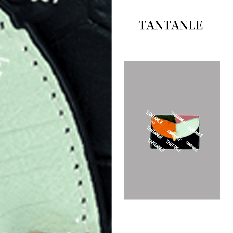 TanTanLe千羽·原创设计 高定手拿时尚多功能零钱卡包Z001橙色