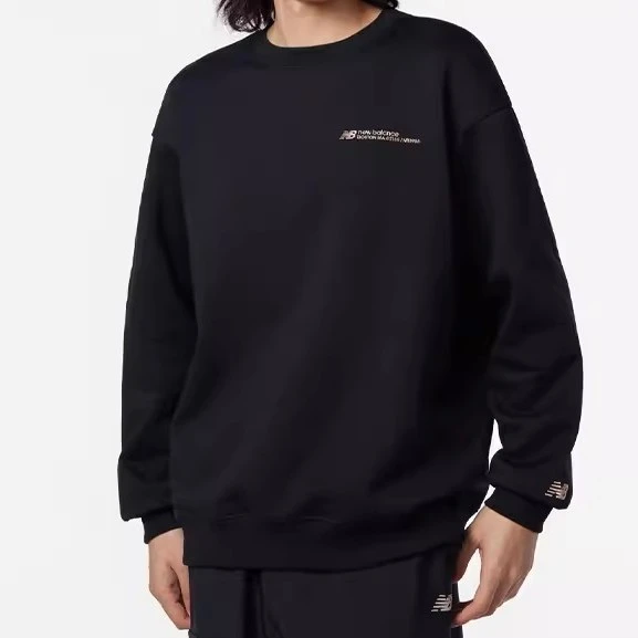 NewBalance卫衣男士秋冬潮牌宽松情侣休闲圆领加绒套头衫NCD43081