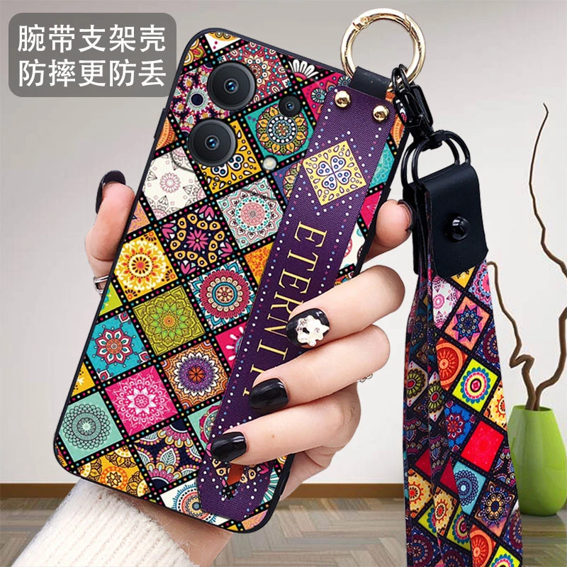 适用红米note13pro手机壳小米note13斜跨挂绳女redmi硅胶保护套十