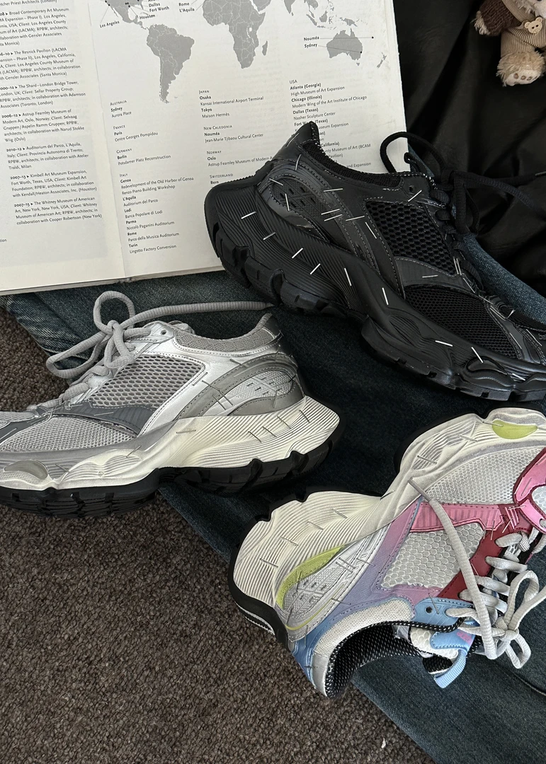 BAO/宝小姐2024秋季韩版潮酷显脚小厚底时尚百搭老爹鞋5086