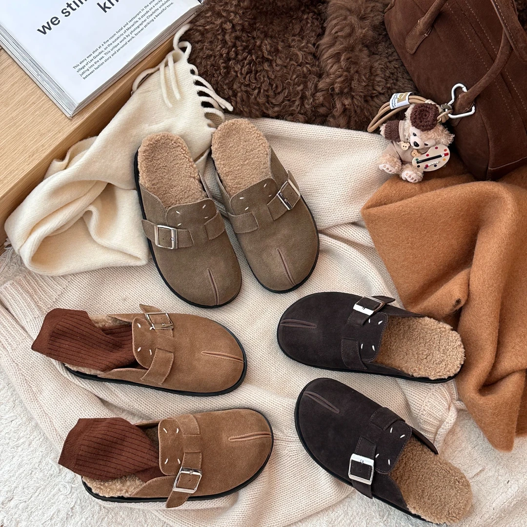 BAO/宝小姐勃肯拖鞋分趾2024秋冬新款厚底半拖7800-1119