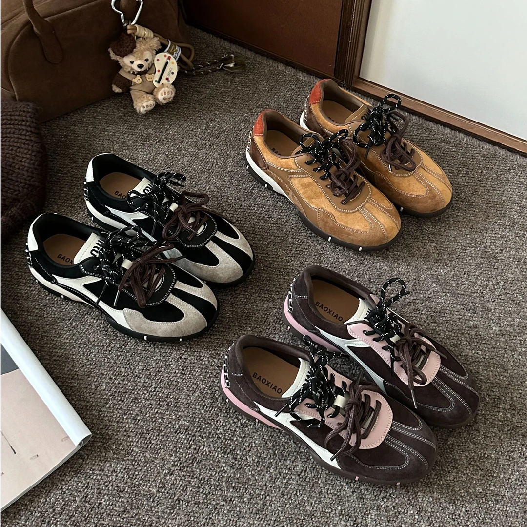 BAO/宝小姐复古德训2024秋季韩版舒适时尚百搭板鞋8902