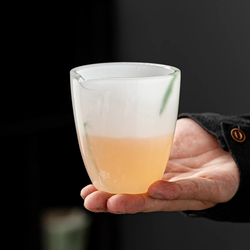 琉璃飘绿公道杯简约家用办公室大容量分茶器功夫茶具配件分茶杯子