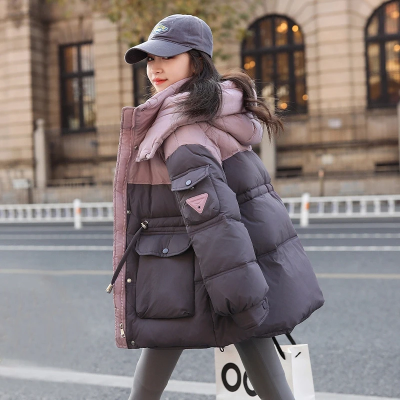 女童棉服冬装2025新款洋气童装女大童外套加厚棉衣儿童中长款棉袄