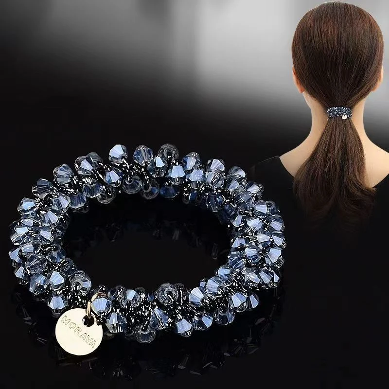 韩版气质仙时尚洋气高弹力头绳发绳皮筋个性ins扎头发丸子头马尾