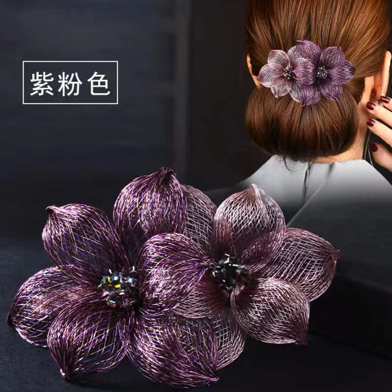 高档精致头花发夹手工仿铜丝大发卡妈妈夹顶夹马尾夹盘发发饰扎发