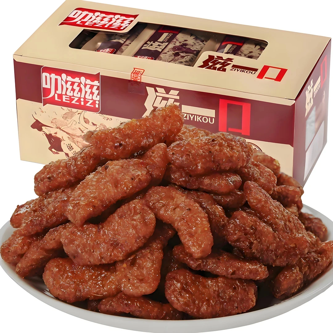滋一口韩式素牛肉美味网红爆款小零食爆辣大豆素肉用券好物推荐