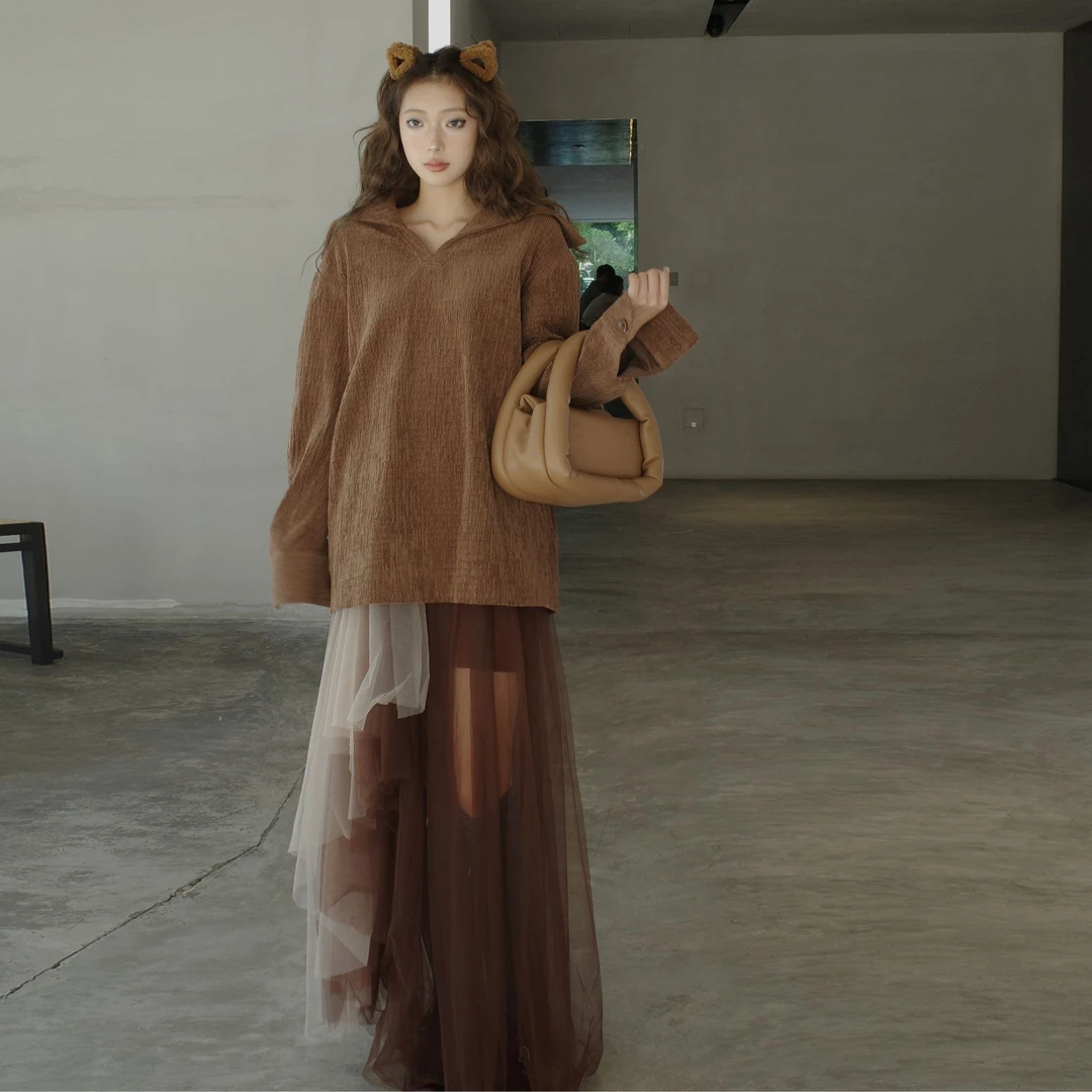 【MONSTERMING】V翻领廓版上衣