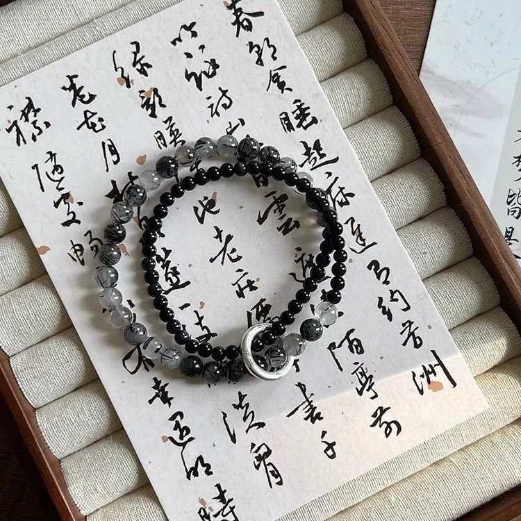 中国风平安扣双层小众手串串珠手链优品