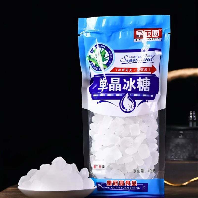 冰糖家用单晶白冰糖块颗粒烹饪瓶装调味品清甜多晶优品