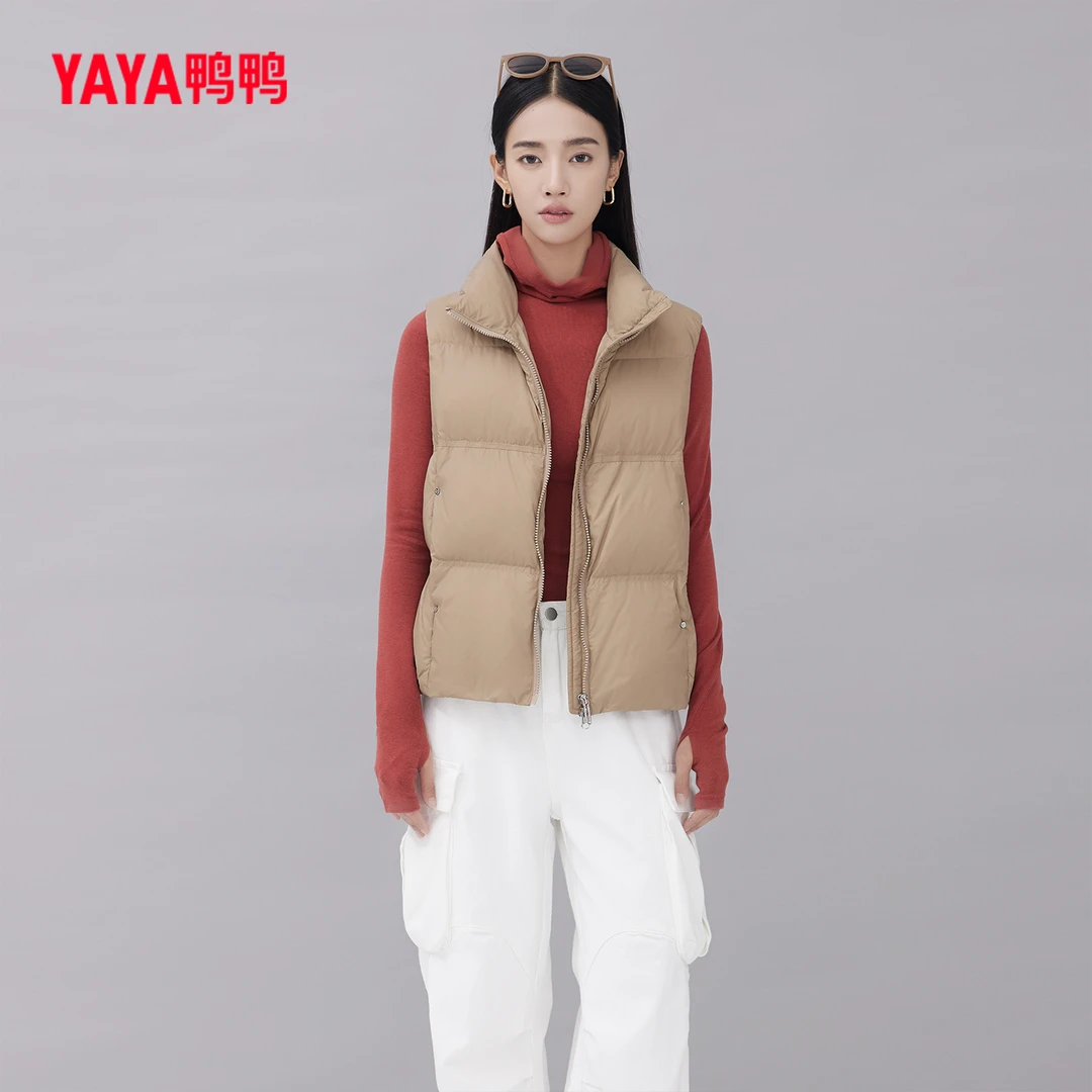 YAYA/鸭鸭2023秋冬保暖加厚时尚休闲citywarm女士马甲YE3C609762N