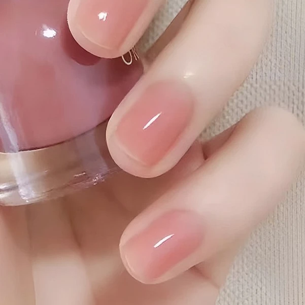 裸色系美甲指甲油免烤快干防水持久不掉色不可撕拉显白