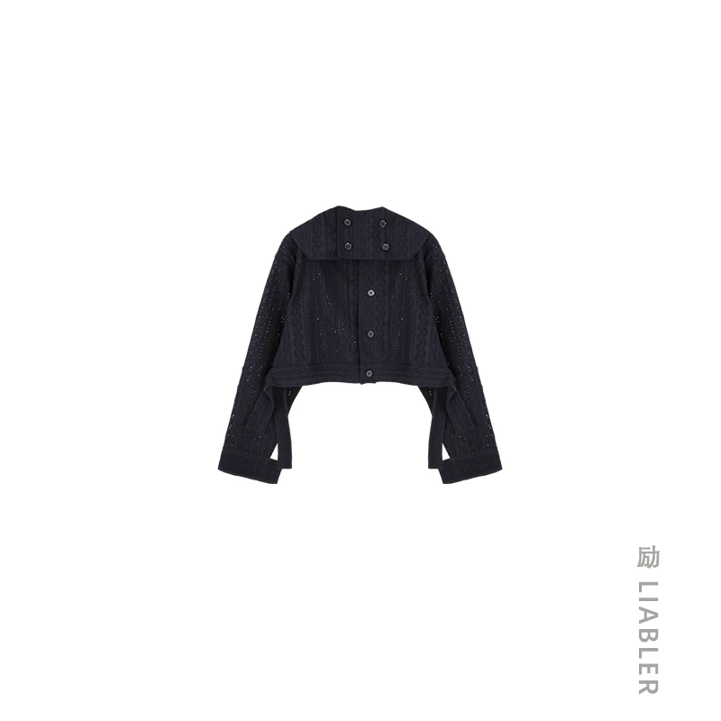 LIABLER/励 款连帽设计感短外套 6L2063