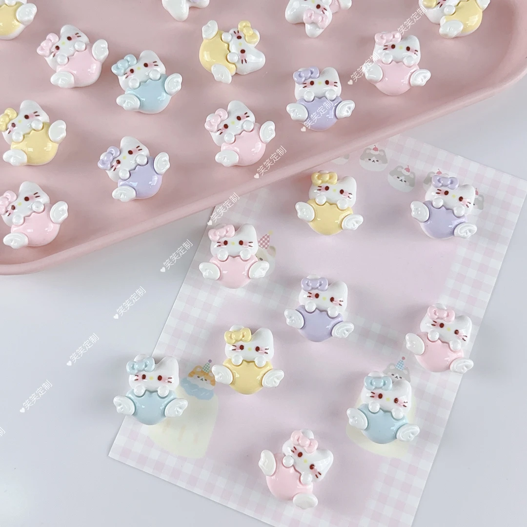 【笑笑定制—爱心翅膀KT】diy树脂小饰品/食完/手工摆件