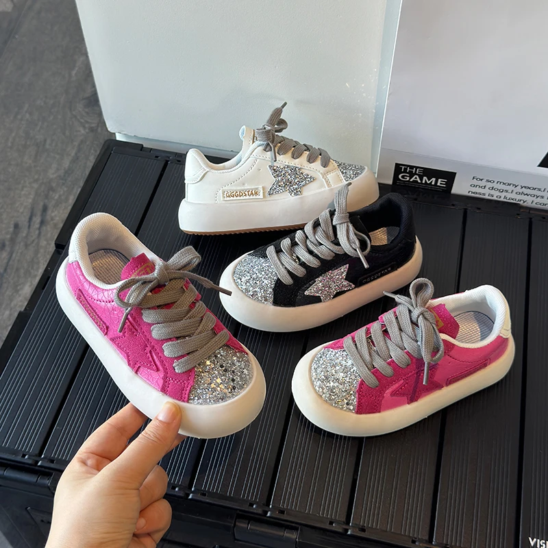 【儿童运动鞋】新款女童厚底防滑跑步鞋校园休闲鞋TLT-3523