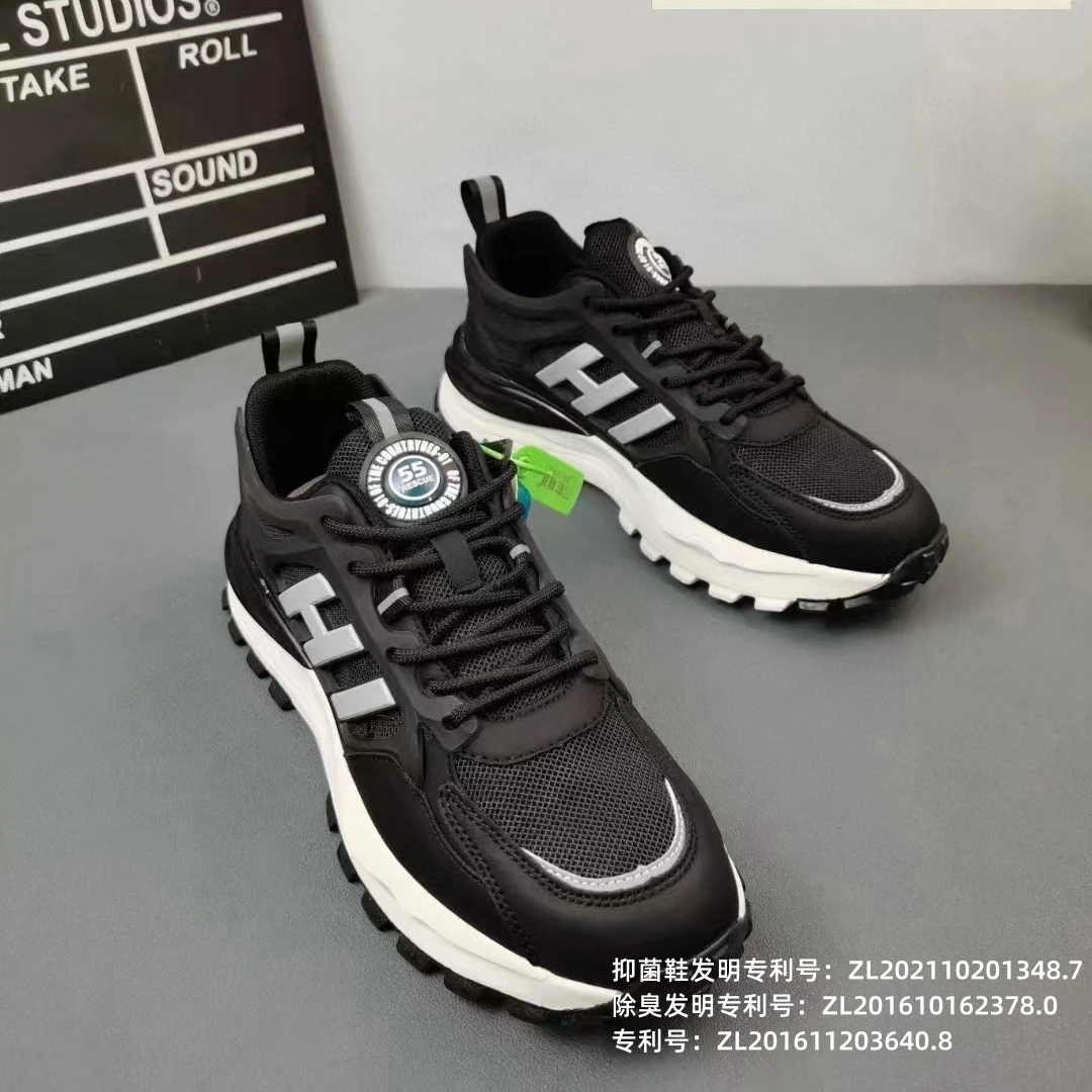 小钢炮专属【男鞋真皮】低帮运动鞋时尚百搭休闲鞋登山潮鞋W715556