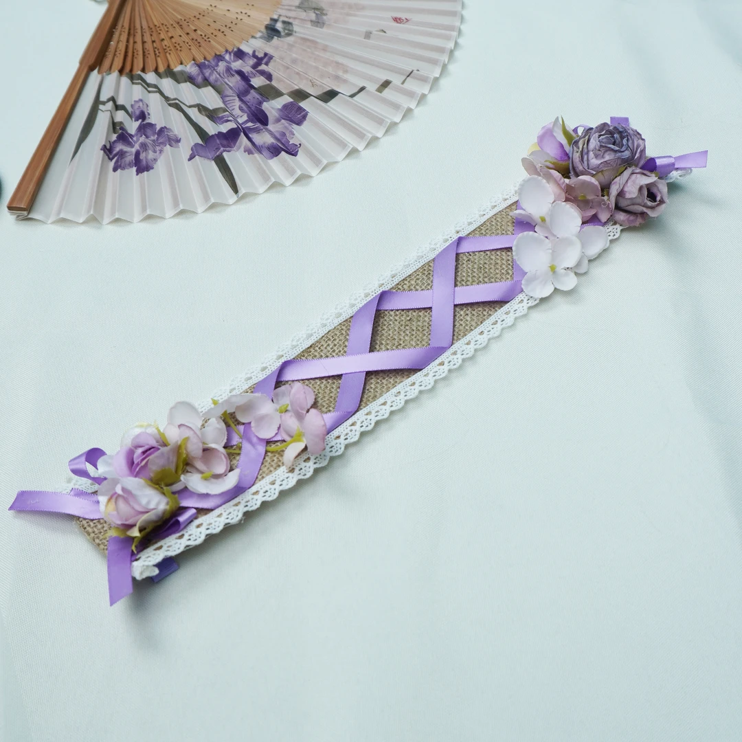 QZ-012 蔷薇满园发带洛丽塔儿童超仙可爱女童手工仙女小女孩宝宝