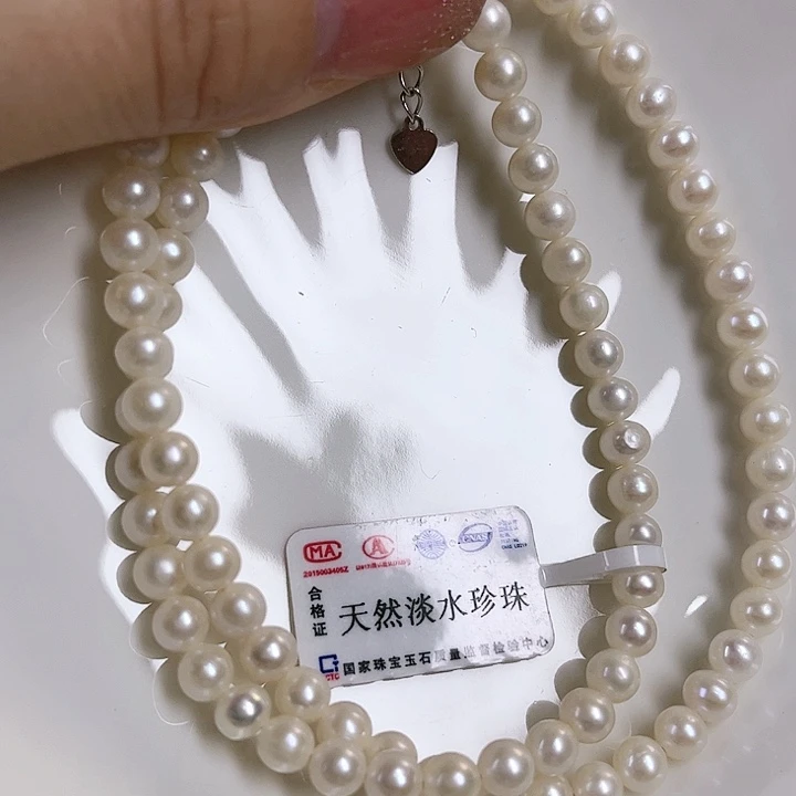 淡水珍珠颈饰银S925镶嵌