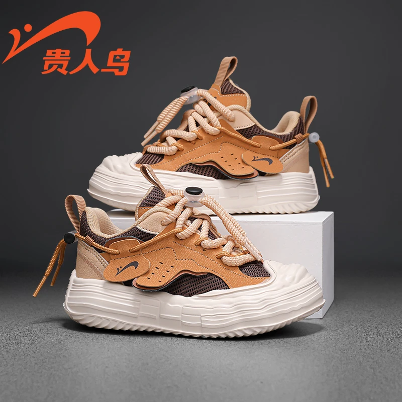 贵人鸟童鞋女童鞋子春季新款儿童鞋子网面鞋男童百搭中大童运动鞋