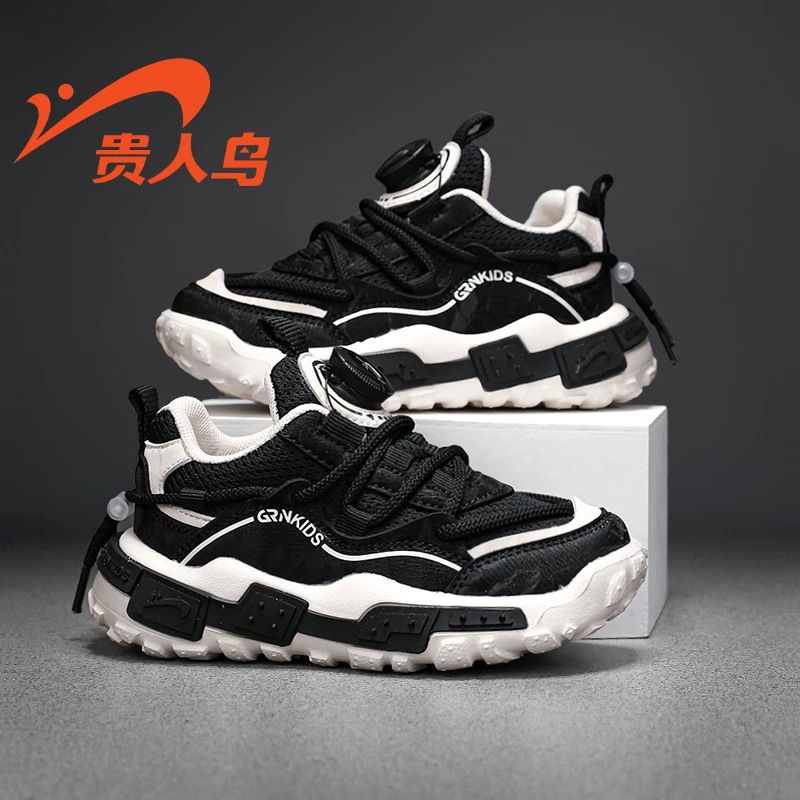 贵人鸟童鞋男童春季新款女童鞋子儿童鞋子网面老爹鞋中大童运动鞋