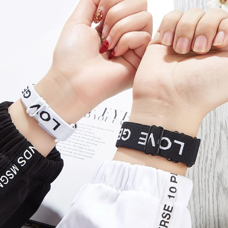 肩带送男朋友小皮筋小皮套手链手环宽背心女内衣文胸带子情侣手绳