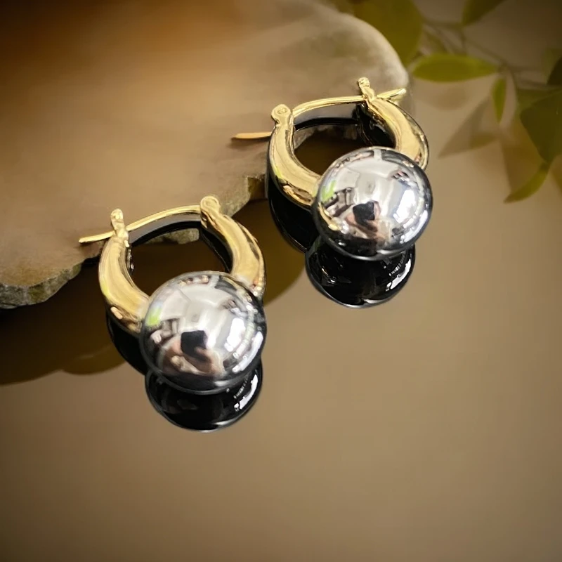 进口18k金豆豆 有求必应耳圈 新款