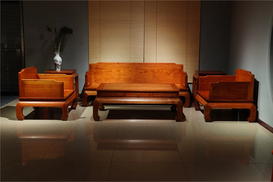 檀藝誠明式独板罗汉沙发